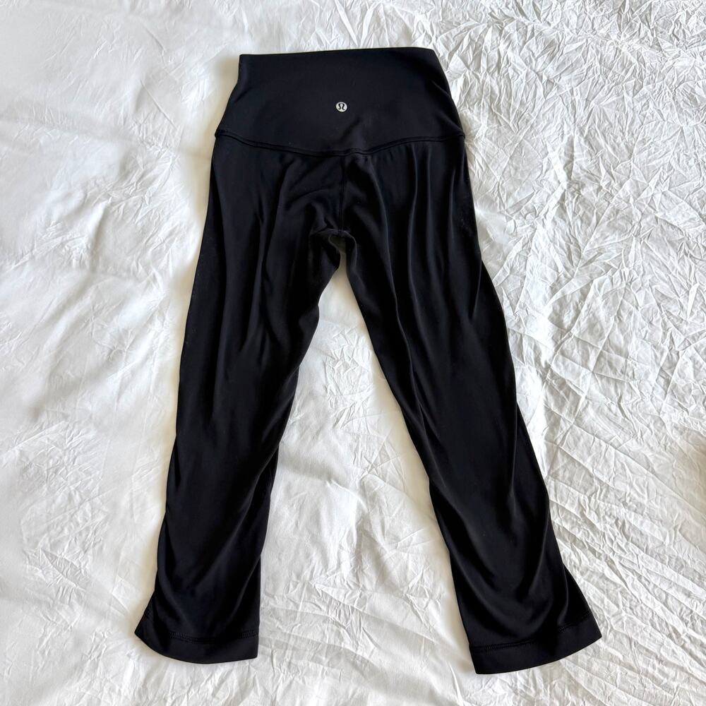 Lululemon Align High-Rise Crop 19" Leggings Black Size 2
